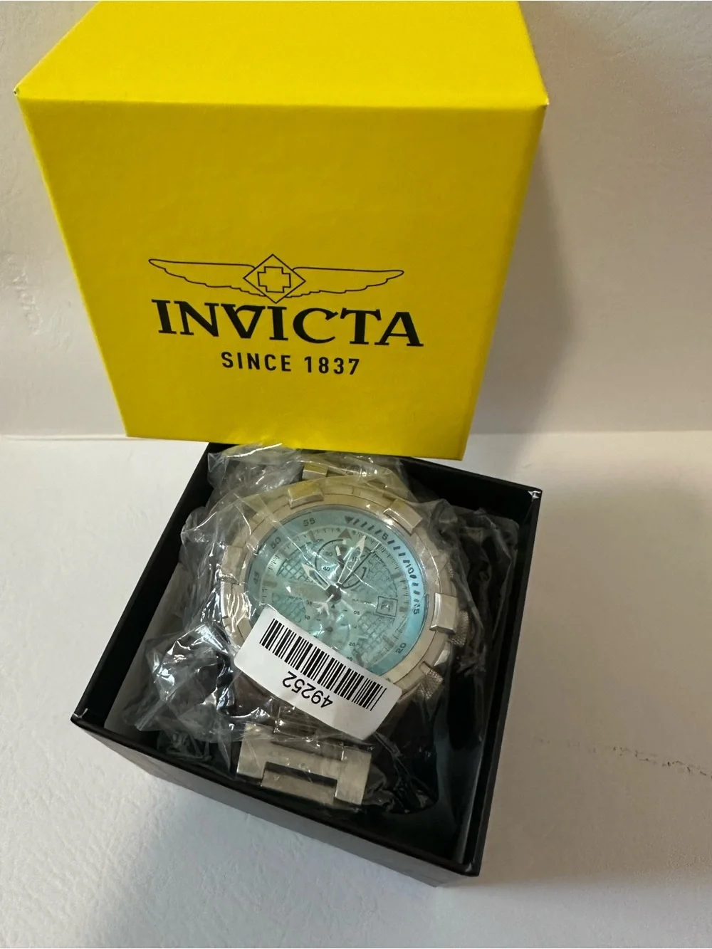 Invicta Aviator Falcon Men's Stainless Steel Watch - Light Blue Dial